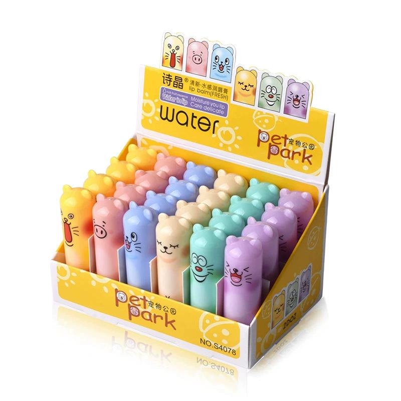 Hengfangshi Crystal Cartoon Colorless Lip Balm: Moisturizing, Nourishing, Reduces Lip Lines, Suitable for Men and Women, Students, Affordable Lip Balm